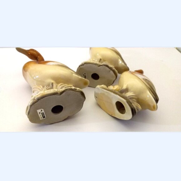 Ceramic Geese Figurines Lot of 3 Bone China Glazed Cassidy Ltd. Canada 9" and 7" - Picture 5 of 10